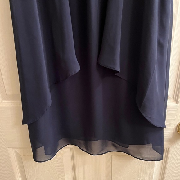 SLNY~DRESS~ NAVY SLEEVELESS~NWOT~6 - Picture 5 of 9